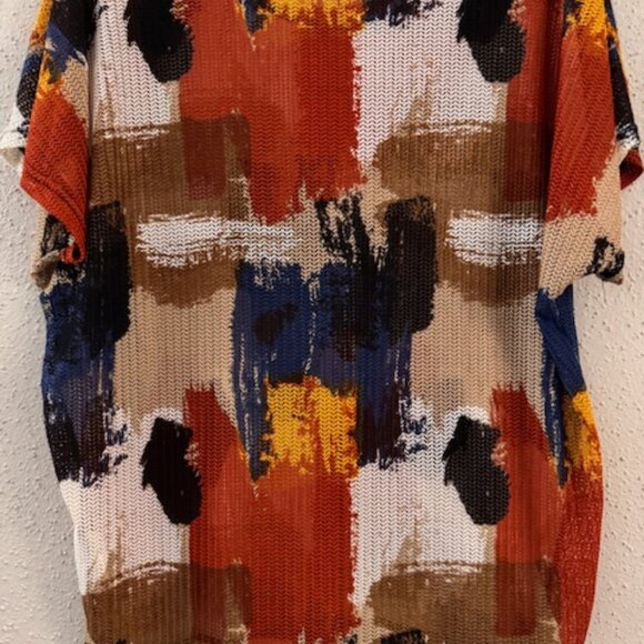 Top Boho Ligero Estampado Artístico (Boho Lightweight Art Print Top) - Picture 2 of 7